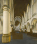 Binnenkant van de Sint-Bavokerk in Haarlem - Isaak van Nickelen — weergave van het kunstwerk