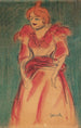 Chanteuse de cabaret - Isidre Nonell — weergave van het kunstwerk