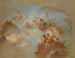 van een schets met Flora en Zephyr, Mars en Venus en de sterrenbeelden - Italiaanse school — weergave van het kunstwerk