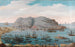 Uitzicht op de haven van Gibraltar - Italiaanse school — weergave van het kunstwerk