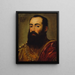 Portret vermoedelijk van Antonio Zantani - Italiaanse school — ingelijst kunstwerk aan de muur