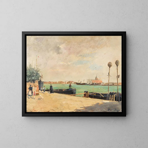 Les Zattere à Venise - Italico Brass — framed artwork on a wall