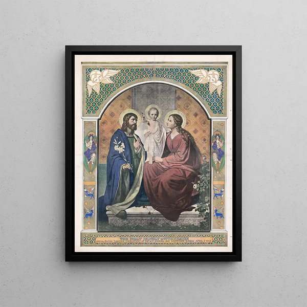 La Sainte Famille - Franz Ittenbach — framed artwork on a wall