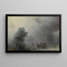 Koets in een storm - Ivan Konstantinovich Aivazovsky — ingelijst kunstwerk aan de muur