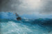 Dreigende storm - Ivan Konstantinovich Aivazovsky — weergave van het kunstwerk