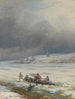 Uit een ijsbaan een paard en een kar halen - Ivan Konstantinovich Aivazovsky — weergave van het kunstwerk