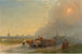 van Ivan Konstantinovich Aivazovsky's Schilderij: Ossenwagens in de Oekraïense steppe — weergave van het kunstwerk