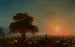 van Bergers met een kudde schapen - Ivan Konstantinovich Aivazovsky — weergave van het kunstwerk
