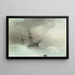 Scheepvaart in een stormachtige zee - Ivan Konstantinovich Aivazovsky — ingelijst kunstwerk aan de muur