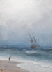 Côte orageuse - Ivan Konstantinovich Aivazovsky — weergave van het kunstwerk