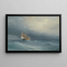 De opkomende storm - Ivan Konstantinovich Aivazovsky — ingelijst kunstwerk aan de muur