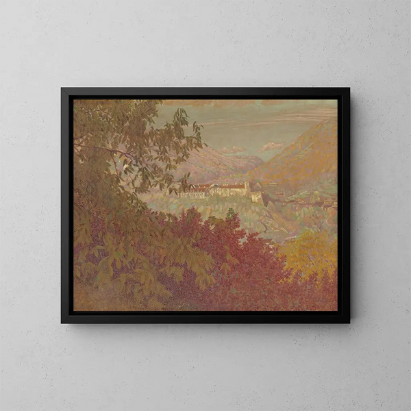 Rain over Modrokamensk - Ivan Rabuzin — framed artwork on a wall