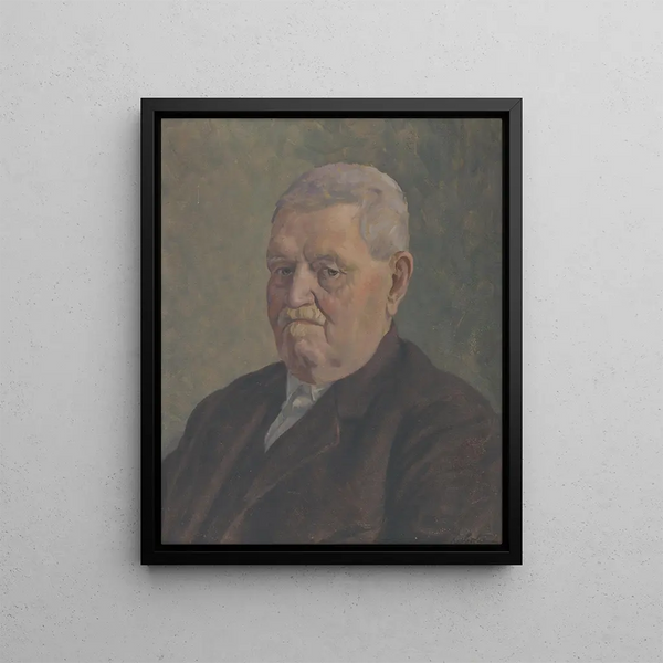 Portrait of J. Schmidt - Ivan Rabuzin — framed artwork on a wall