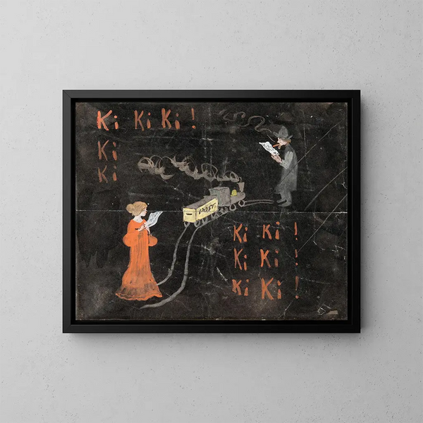 Ki Ki Ki - Ivar Arosenius — framed artwork on a wall