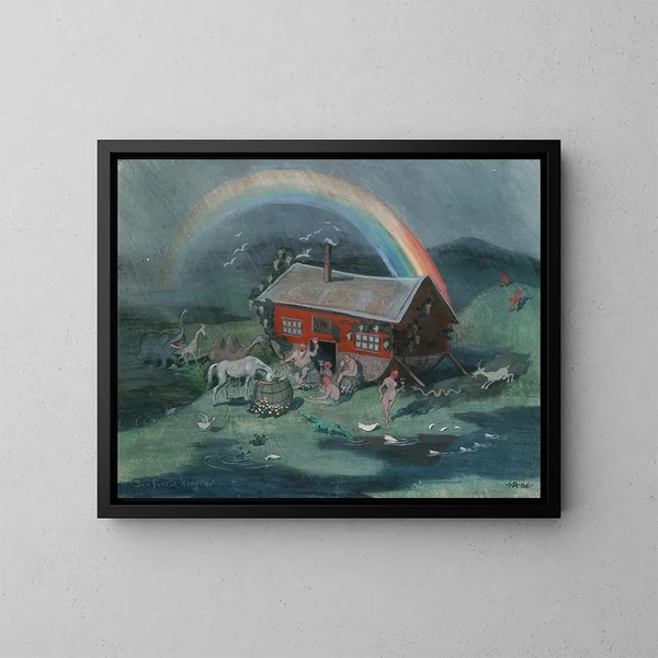 La première taverne - Ivar Arosenius — framed artwork on a wall