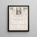 L'harmonie van Burroughs van de stamboomtafels van Matthieu en Luc - John G. Burroughs — ingelijst kunstwerk aan de muur
