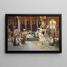 Een haremdans - Jean-Gabriel Delincourt — ingelijst kunstwerk aan de muur