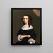 Portret van een dame - J. P. van Wyck — ingelijst kunstwerk aan de muur