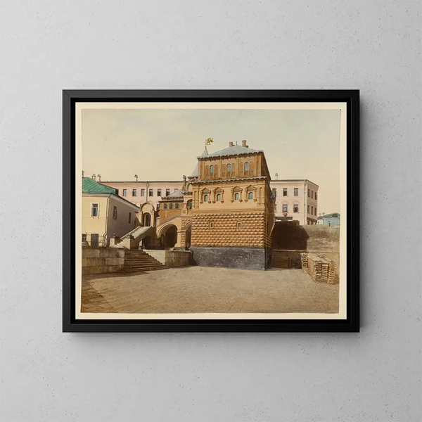 House in Moscow painting - J Daziaro — framed artwork on a wall