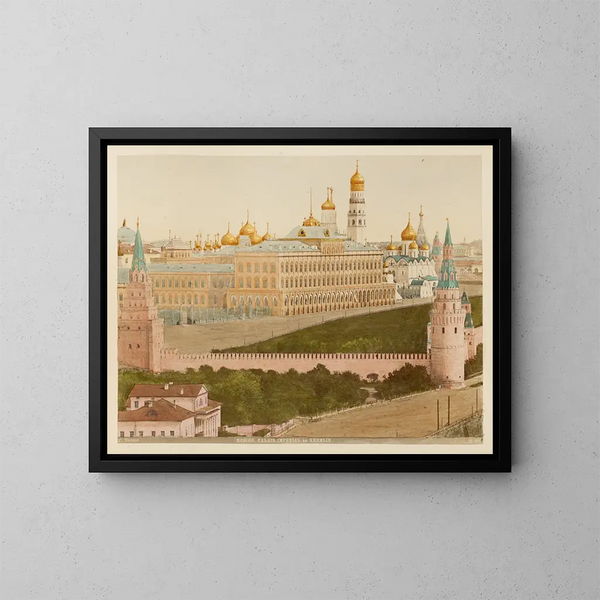 the Imperial Palace of the Kremlin in Moscow - J Daziaro — framed artwork on a wall
