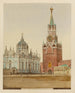 Spasski vorot i sénatski tegen het kremlin - J. Daziaro — weergave van het kunstwerk
