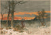 Winter Schilderij - J. Mazzanovich — weergave van het kunstwerk