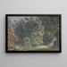 rivierlandschap met waterval en grote bomen - J. S. Barth — ingelijst kunstwerk aan de muur