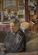 Helena, zus van de kunstenaar, binnen - Jacek Malczewski — weergave van het kunstwerk