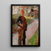 Landschap met de Zoon van de Kunstenaar op een Pad - Jacek Malczewski — ingelijst kunstwerk aan de muur