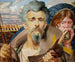 Centrale sectie van de muziek van het triptiek - Jacek Malczewski — weergave van het kunstwerk