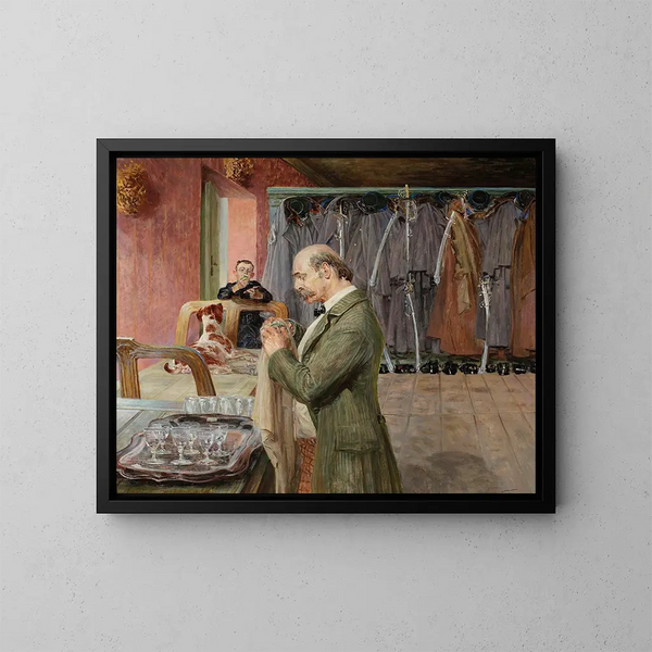 van mijn leven, centrale sectie van het triptiek - Jacek Malczewski — ingelijst kunstwerk aan de muur