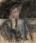 portret van Maria Balowa - Jacek Malczewski — weergave van het kunstwerk
