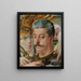 Portrait of Tadeusz Botnicki with jellyfish - Jacek Malczewski — framed artwork on a wall