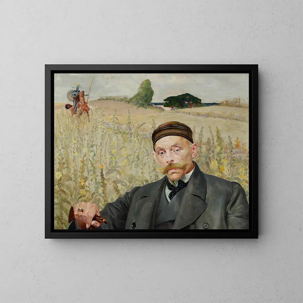 portret van Wacław Karczewski - Jacek Malczewski — ingelijst kunstwerk aan de muur