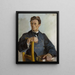 Portrait painting of priest Henryk Radomiski circa 1870 after 1925 - Jacek Malczewski — framed artwork on a wall