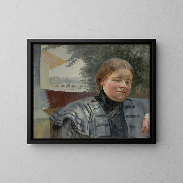 portret van zuster Hélène - Jacek Malczewski — ingelijst kunstwerk aan de muur