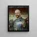 Zelfportret in harnas met violen - Jacek Malczewski — ingelijst kunstwerk aan de muur