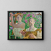 Zelfportret met muze en buddléia - Jacek Malczewski — ingelijst kunstwerk aan de muur
