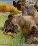 van een herder en een harpy - Jacek Malczewski — weergave van het kunstwerk