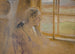 van een vrouwenschets aan het raam - Jacek Malczewski — weergave van het kunstwerk