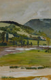Lente landschap van Rozd - Jacek Malczewski — weergave van het kunstwerk