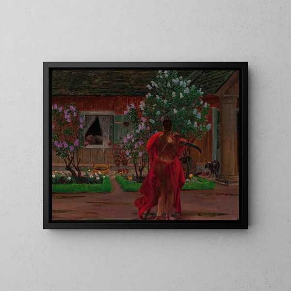 Thanatos - Jacek Malczewski — ingelijst kunstwerk aan de muur