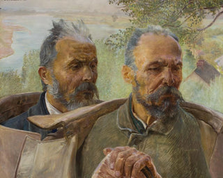 Jacek Malczewski - Two heads of old men.webp