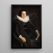Portret van een vrouw - Jacob Adriaensz Backer — ingelijst kunstwerk aan de muur