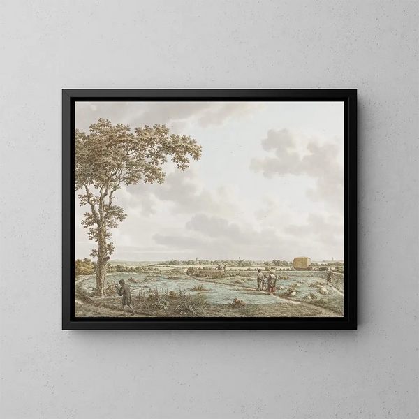 La vue de la Tafelberg depuis le cimetière de Sint-Jans à Laren - Jacob Cats — framed artwork on a wall