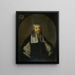 portret van Joan Maetsuyker, gouverneur-generaal van de Nederlandse Oost-Indische Compagnie - Jacob Coeman — ingelijst kunstwerk aan de muur