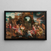 Saül and the Witch of Endor - Jacob Cornelisz van Oostsanen — framed artwork on a wall