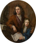 De beeldhouwer Willem Kerricx en zijn zoon Willem Ignatius - Jacob Denys — weergave van het kunstwerk
