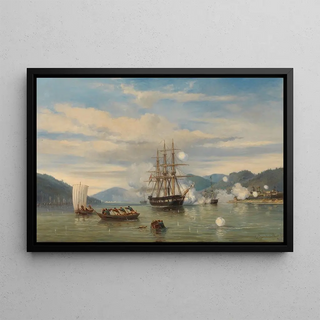 Jacob Eduard van Heemskerck van Beest - HMS SteamPowered Battleship Medusa Opening the Shimonoseki Straits.webp