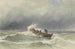 reddingsboot op zee - Jacob Eduard van Heemskerck van Beest — weergave van het kunstwerk